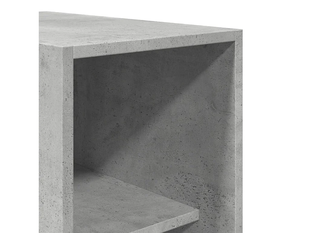 Armadio Grigio Cemento 30x50x200 cm in Legno Multistrato