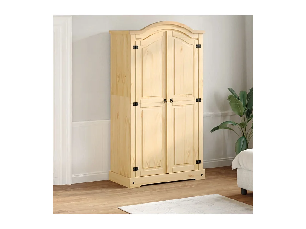 Armario Corona madera maciza de pino 102x52x186 cm