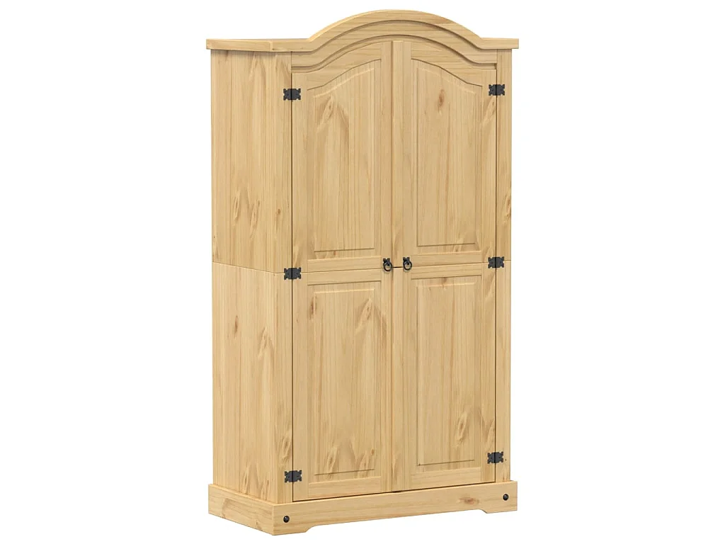 Armadio Corona 102x52x186 cm in Legno Massello di Pino