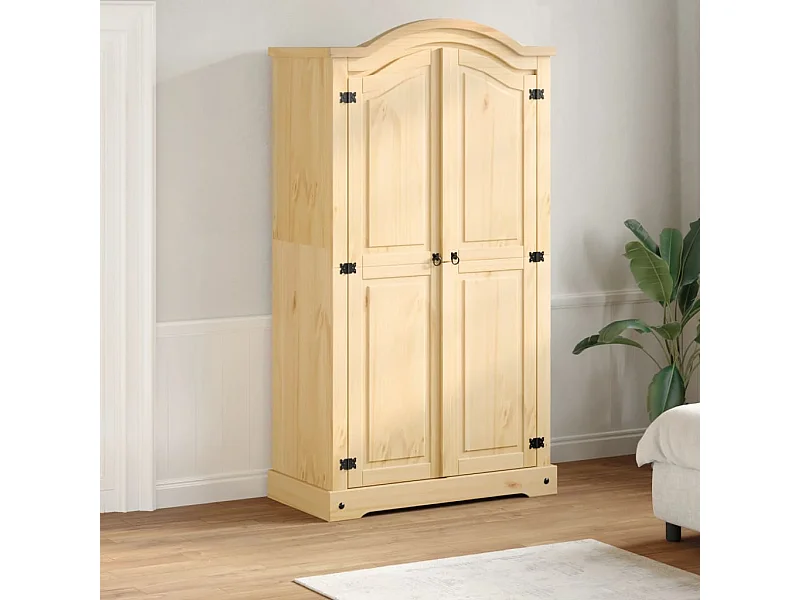 Garde-robe Corona 102x52x186 cm bois de pin massif