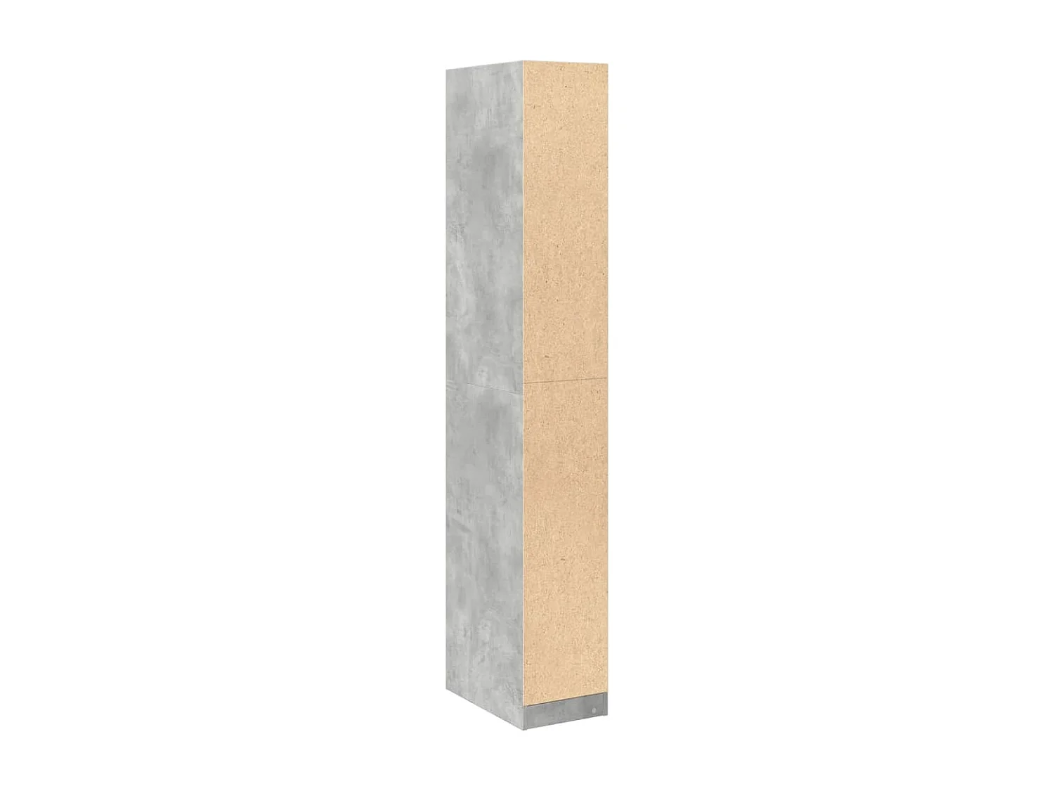 Armadio Grigio Cemento 30x50x200 cm in Legno Multistrato