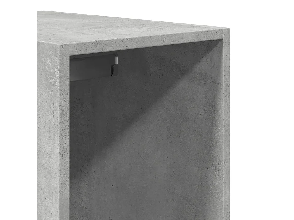 Armadio Grigio Cemento 30x50x200 cm in Legno Multistrato
