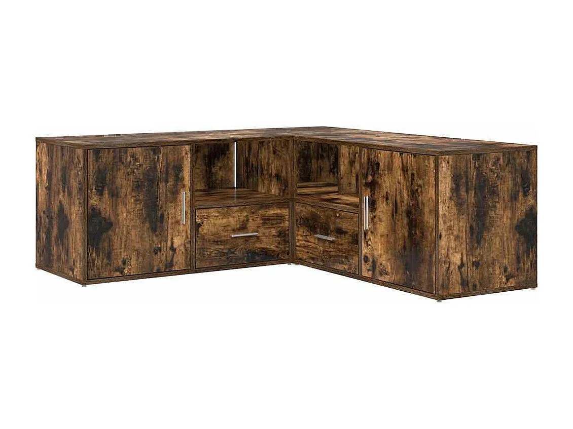 Armário de canto 200x40x45 cm derivados madeira carvalho fumado