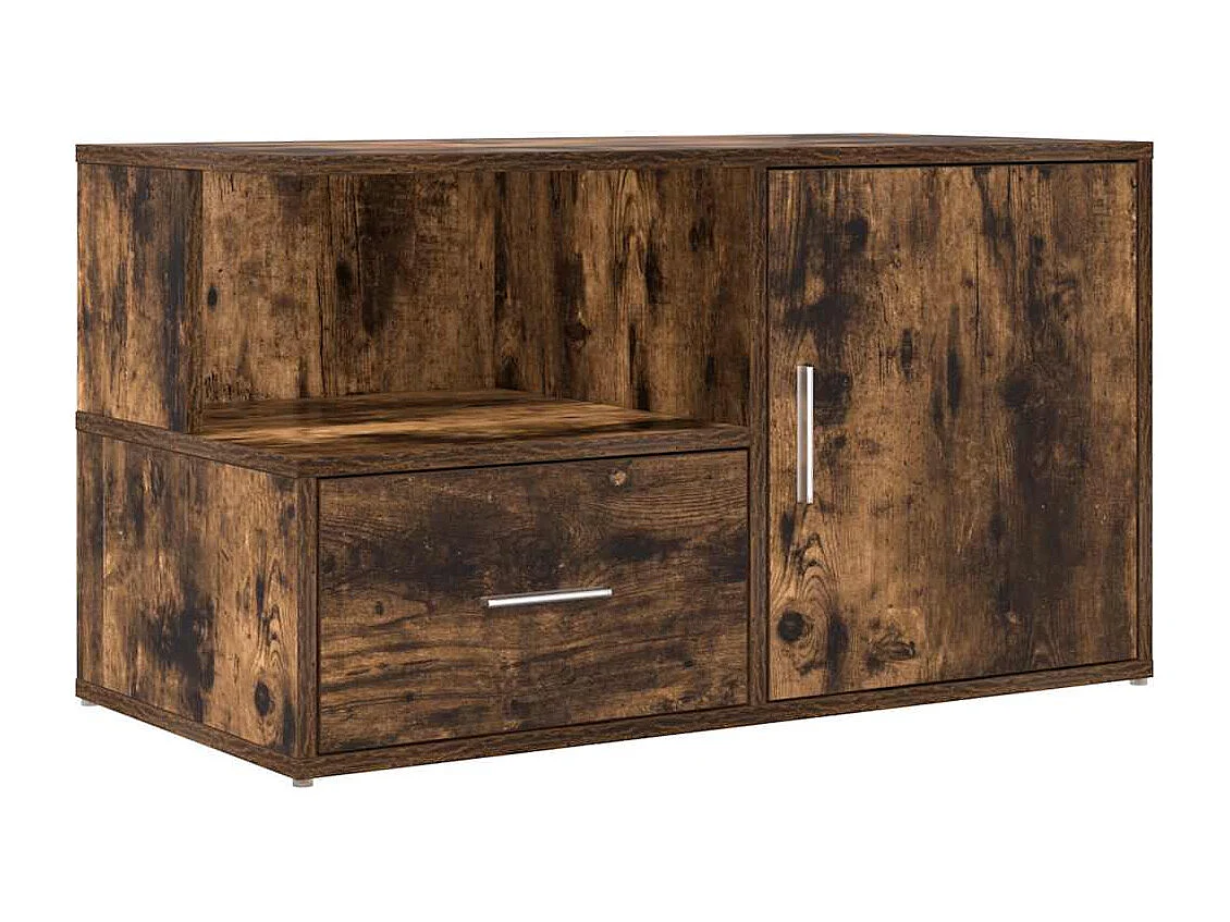 Armário de canto 200x40x45 cm derivados madeira carvalho fumado