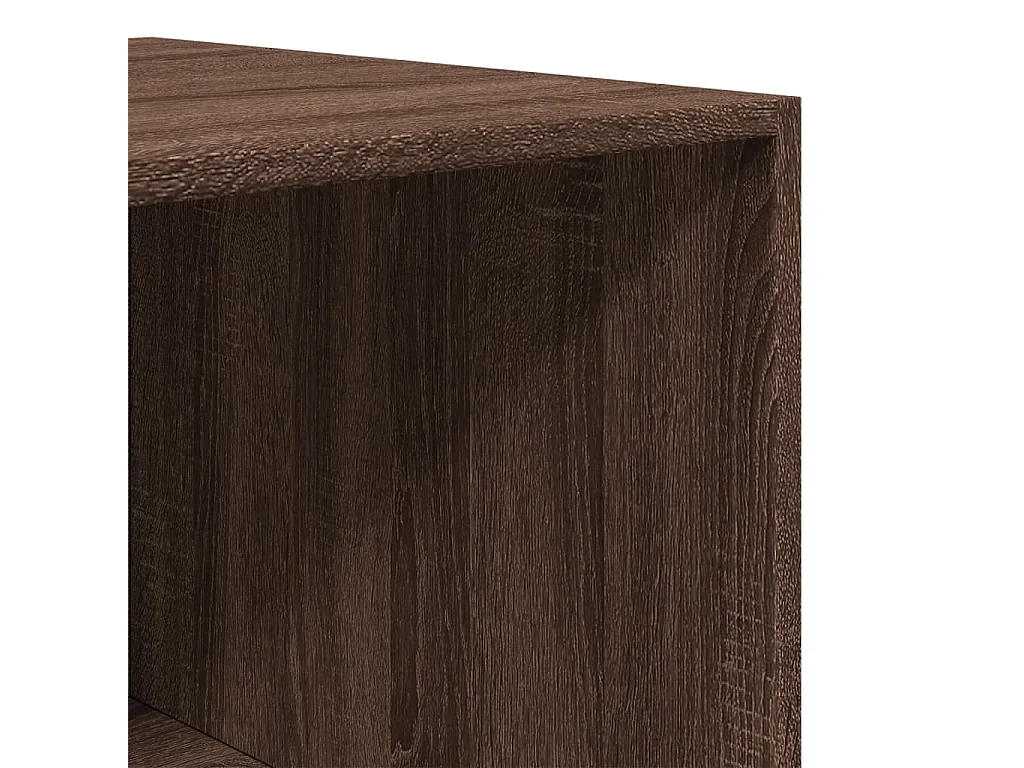 Kledingkast 50x50x200 cm bewerkt hout bruin eikenkleurig