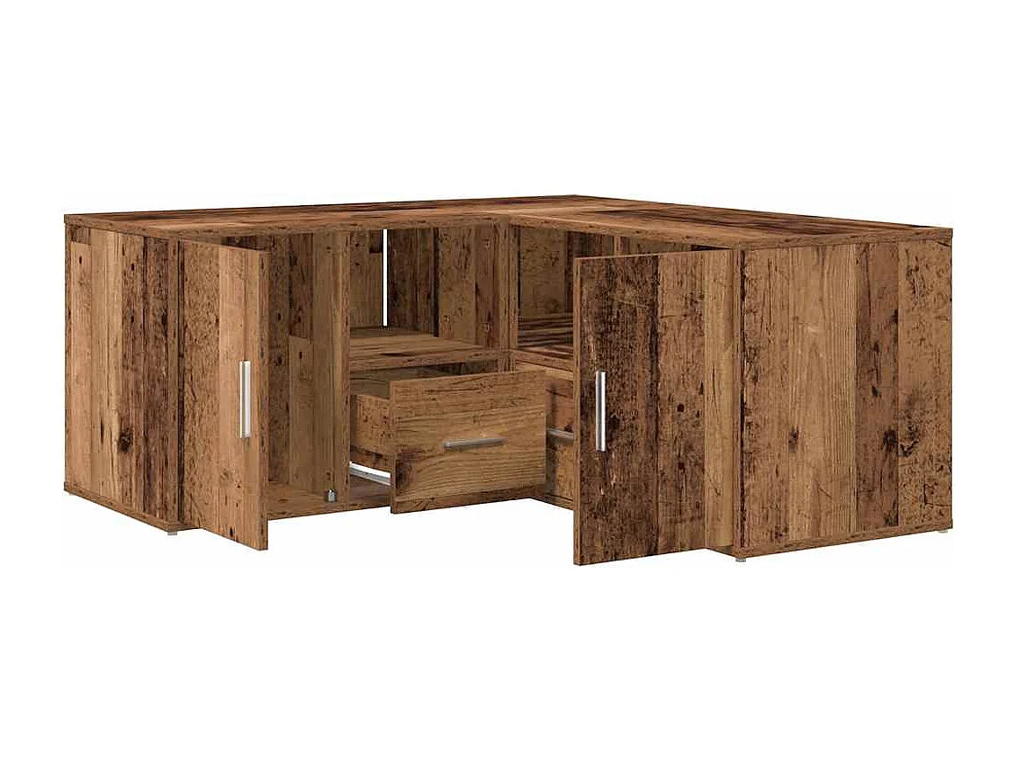 Armoire d'angle vieux bois 160x40x45 cm bois d'ingénierie