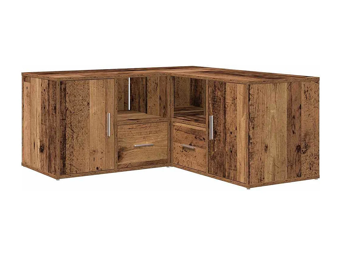 Armoire d'angle vieux bois 160x40x45 cm bois d'ingénierie