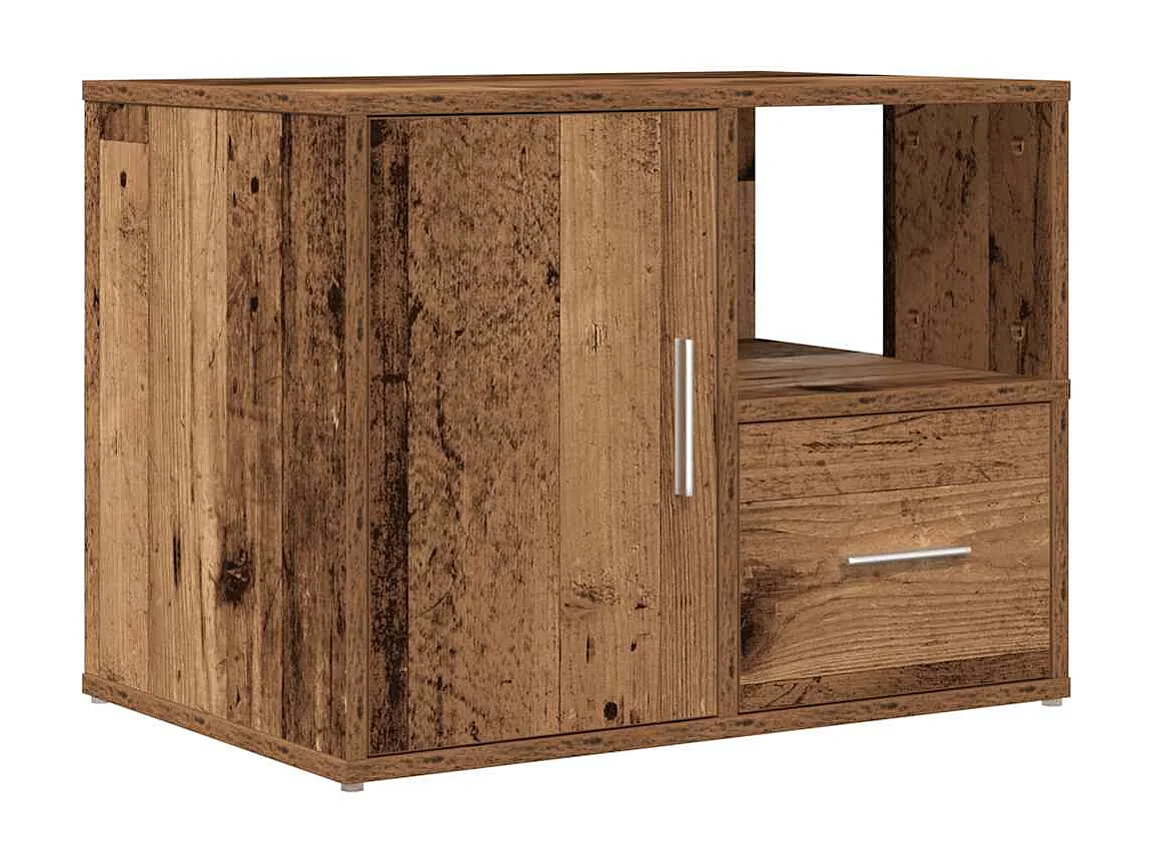 Armoire d'angle vieux bois 160x40x45 cm bois d'ingénierie