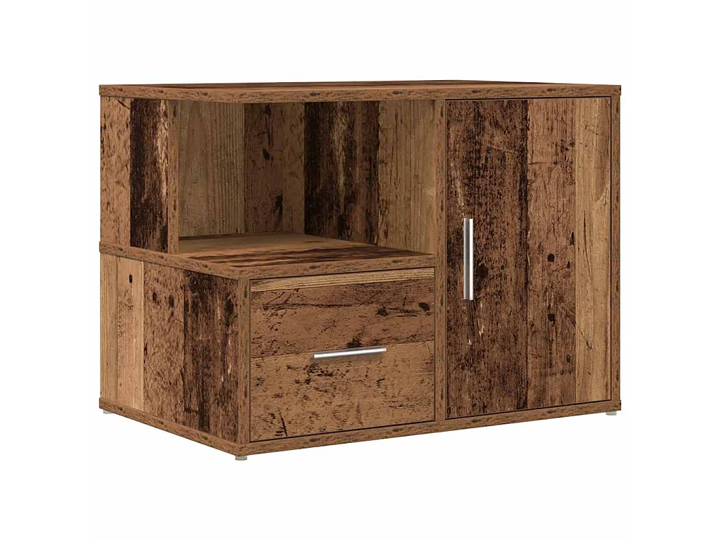 Eckregal Altholz-Optik 160x40x45 cm Holzwerkstoff