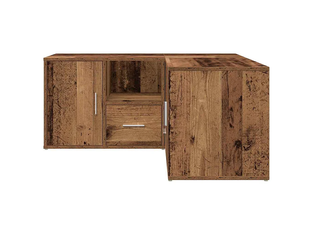 Eckregal Altholz-Optik 160x40x45 cm Holzwerkstoff
