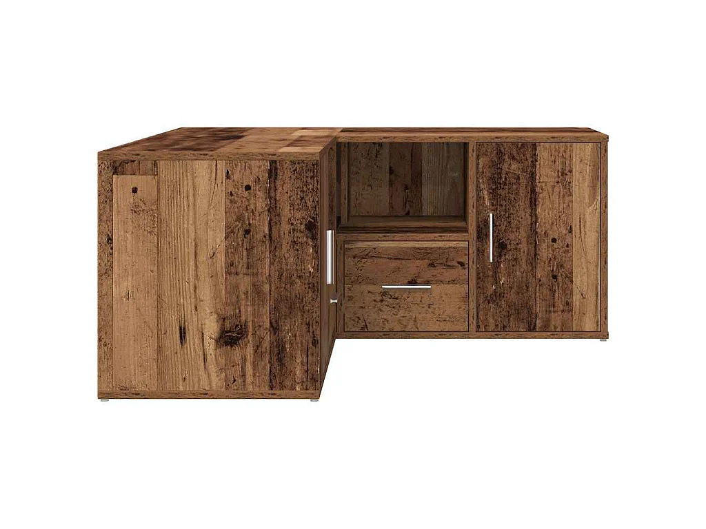 Eckregal Altholz-Optik 160x40x45 cm Holzwerkstoff