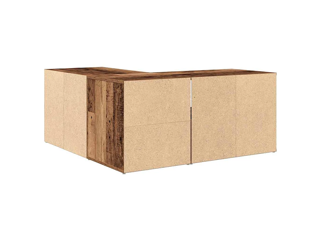 Armoire d'angle vieux bois 160x40x45 cm bois d'ingénierie