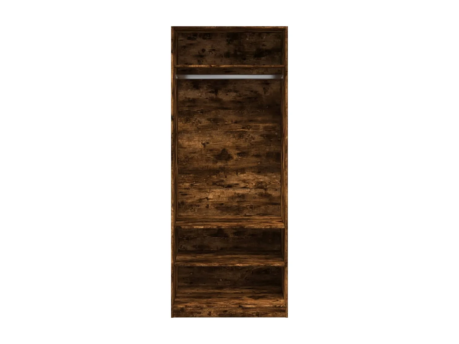 Kleiderschrank Räuchereiche 80x50x200 cm Holzwerkstoffs