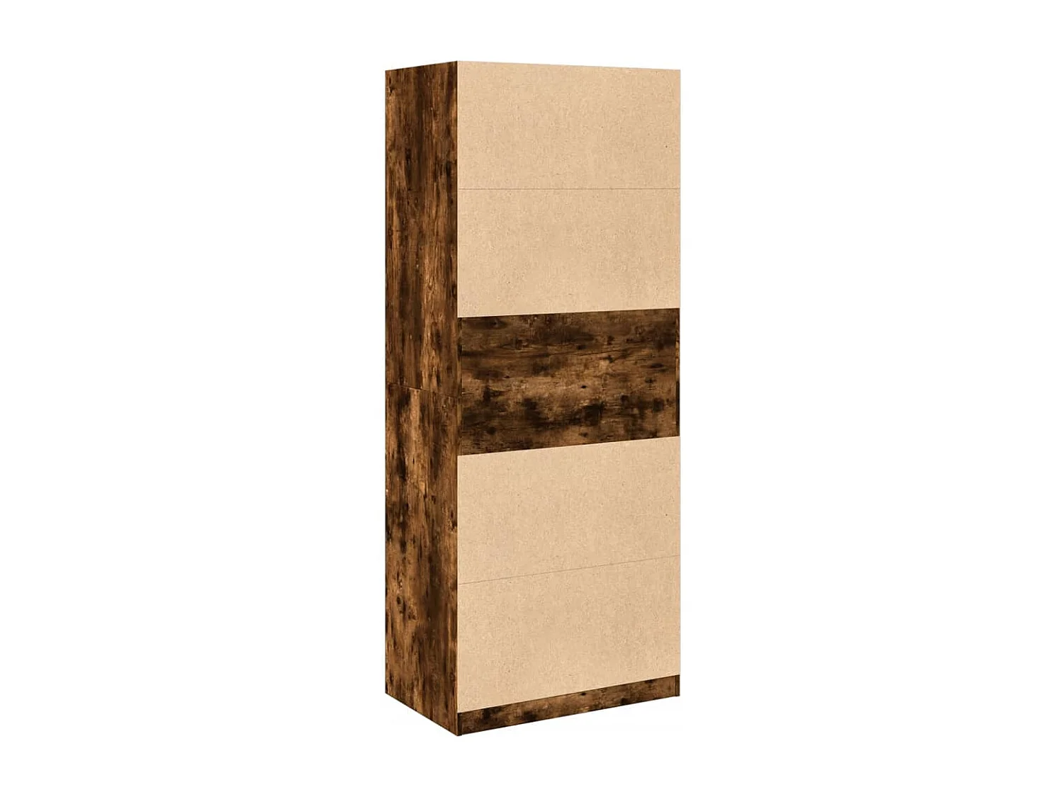 Kleiderschrank Räuchereiche 80x50x200 cm Holzwerkstoffs