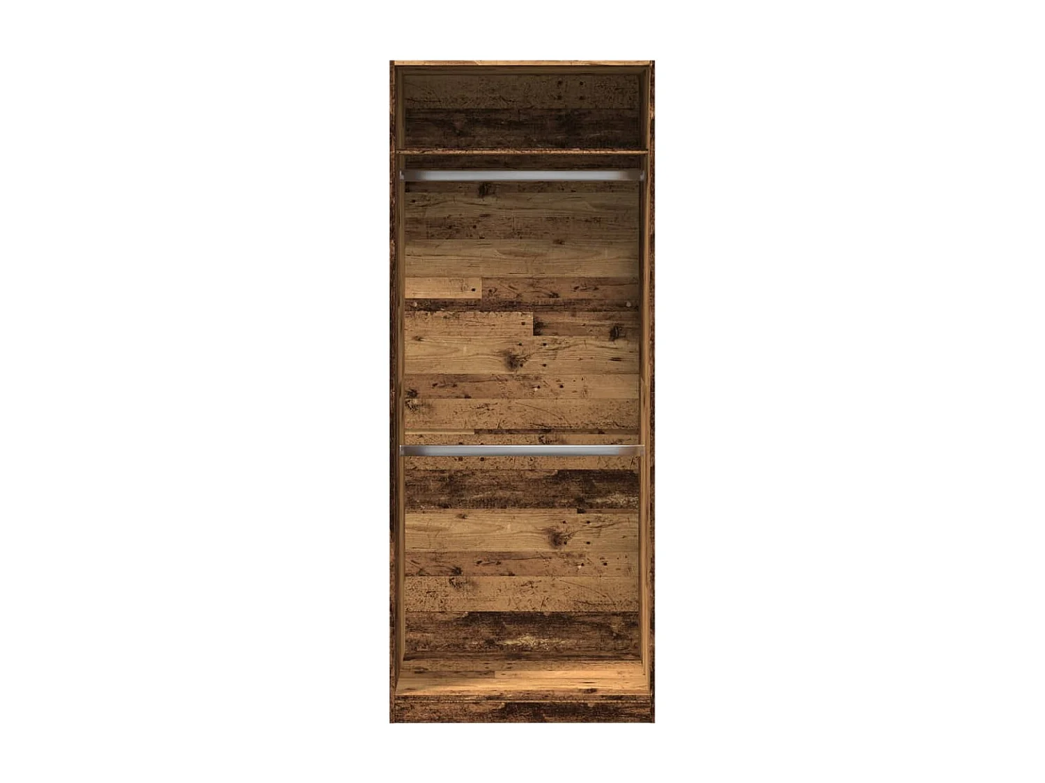 Kleiderschrank Altholz-Optik 80x50x200 cm Holzwerkstoff