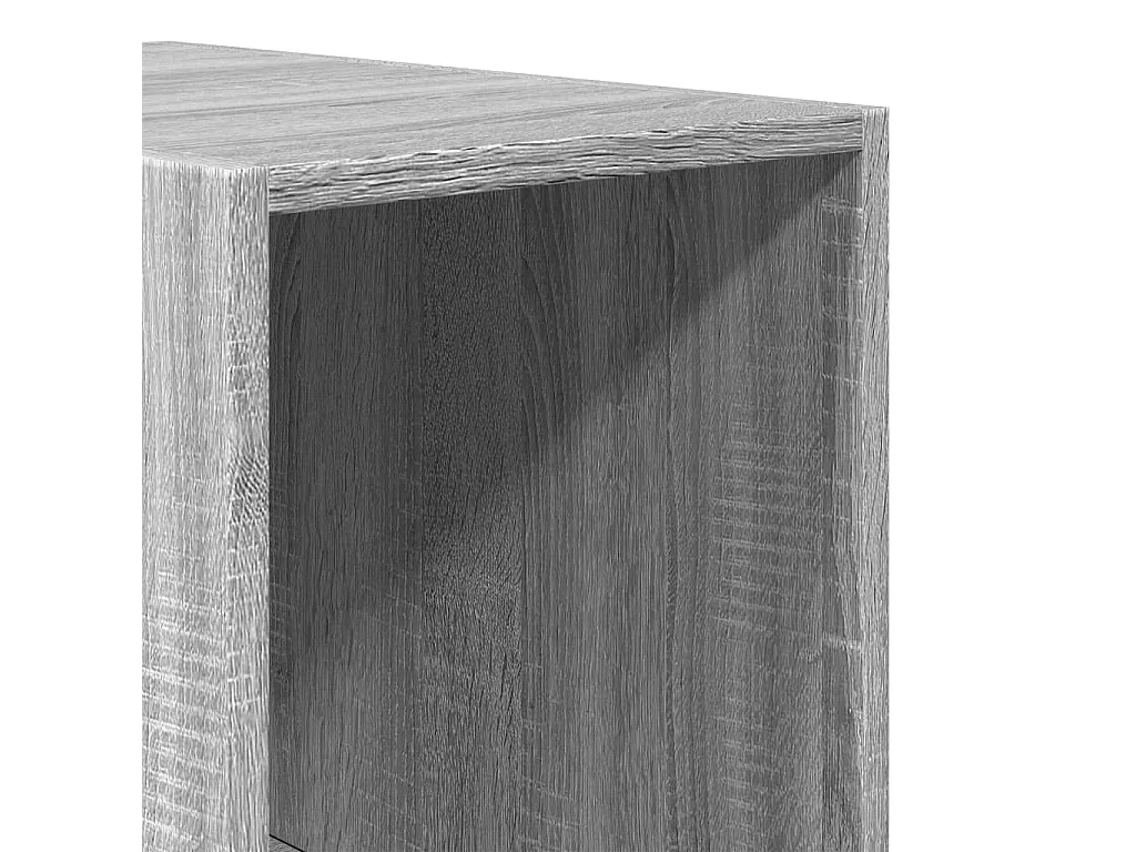 Kledingkast 30x50x200 cm bewerkt hout grijs sonoma eikenkleur