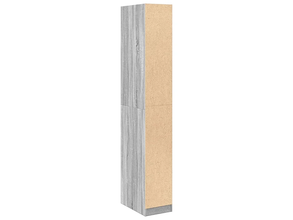 Armadio Grigio Sonoma 30x50x200 cm in Legno tecnico