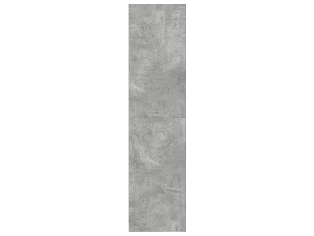 Armadio Grigio Cemento 100x50x200 cm in Legno Multistrato