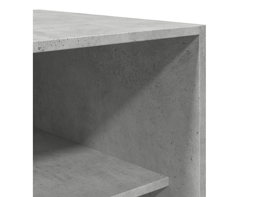 Armadio Grigio Cemento 100x50x200 cm in Legno Multistrato
