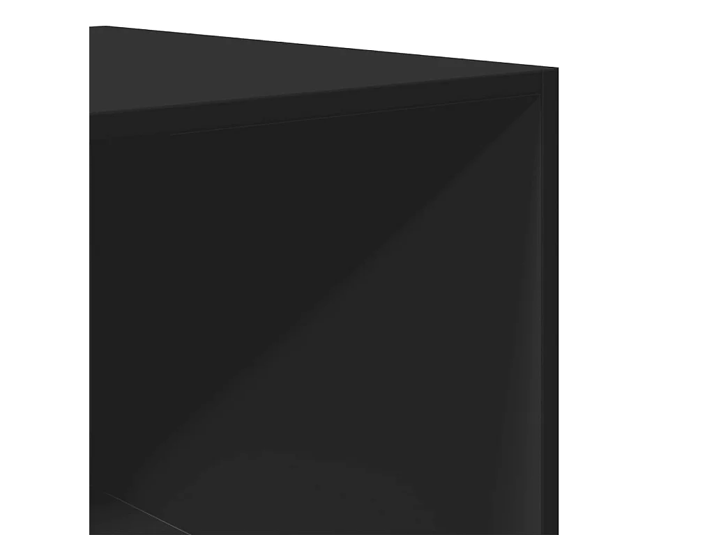 Roupeiro 80x50x200 cm derivados de madeira preto