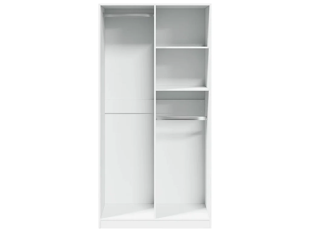 Armadio Bianco 100x50x200 cm in Legno Multistrato