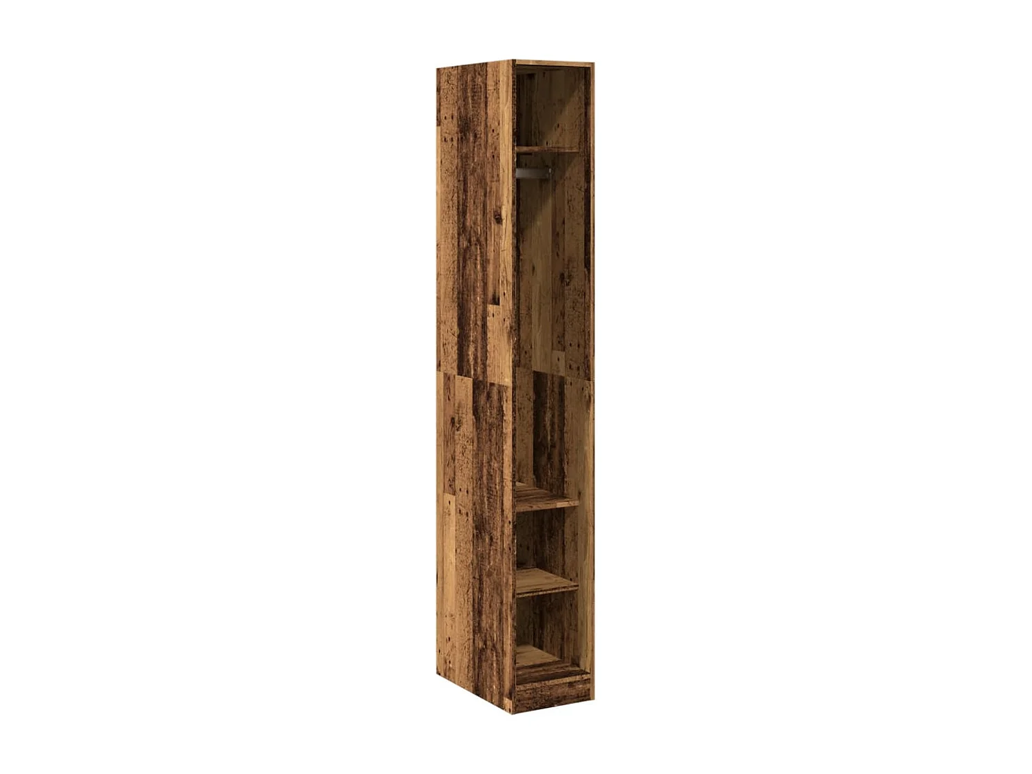 Kleiderschrank Altholz-Optik 30x50x200 cm Holzwerkstoff