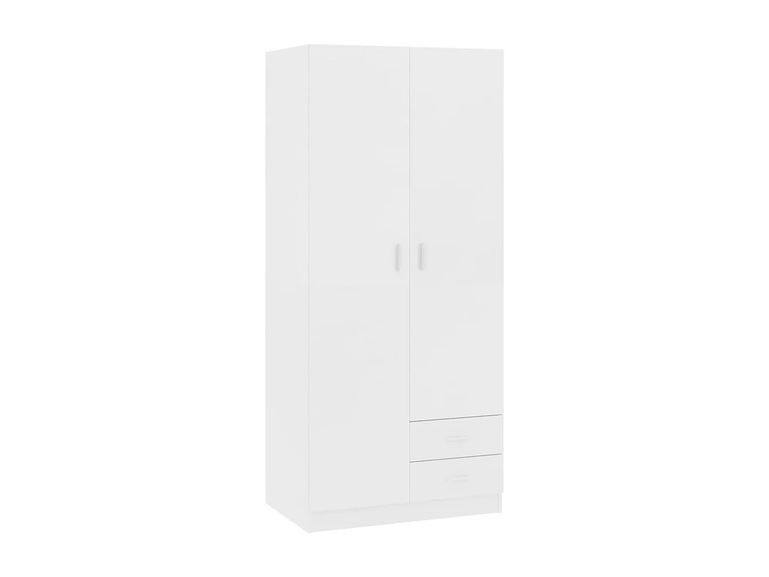 Armadio Bianco 80x52x180 cm in Legno Multistrato