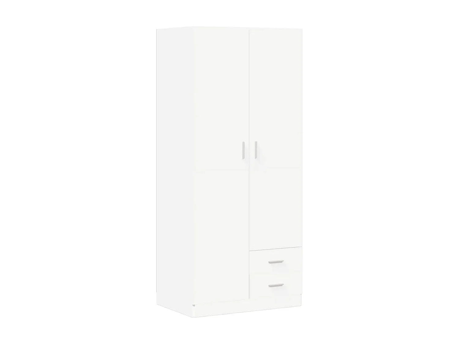 Roupeiro 80x52x180 cm derivados de madeira branco