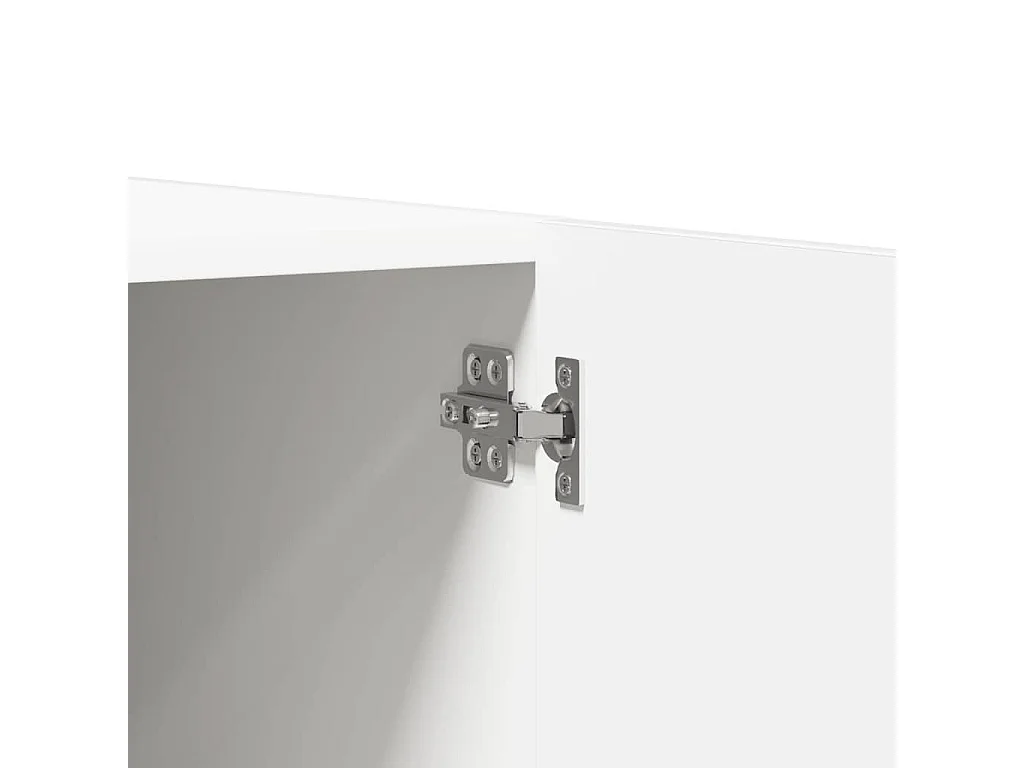 Kledingkast 80x52x180 cm bewerkt hout wit