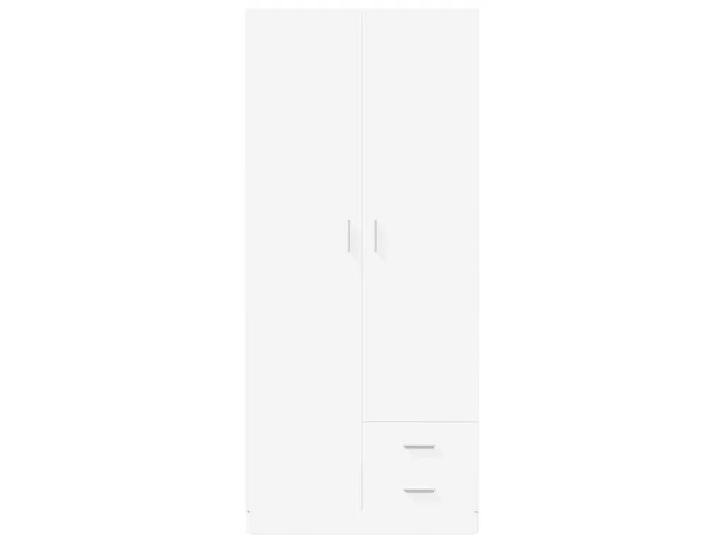 Garde-robe Blanc 80x52x180 cm Bois d’ingénierie