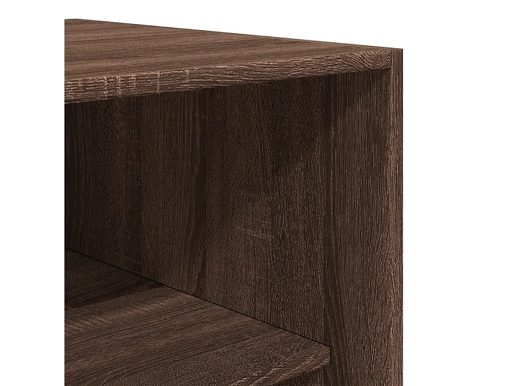 Kleiderschrank Braun Eiche-Optik 100x50x200 cm Holzwerkstoff