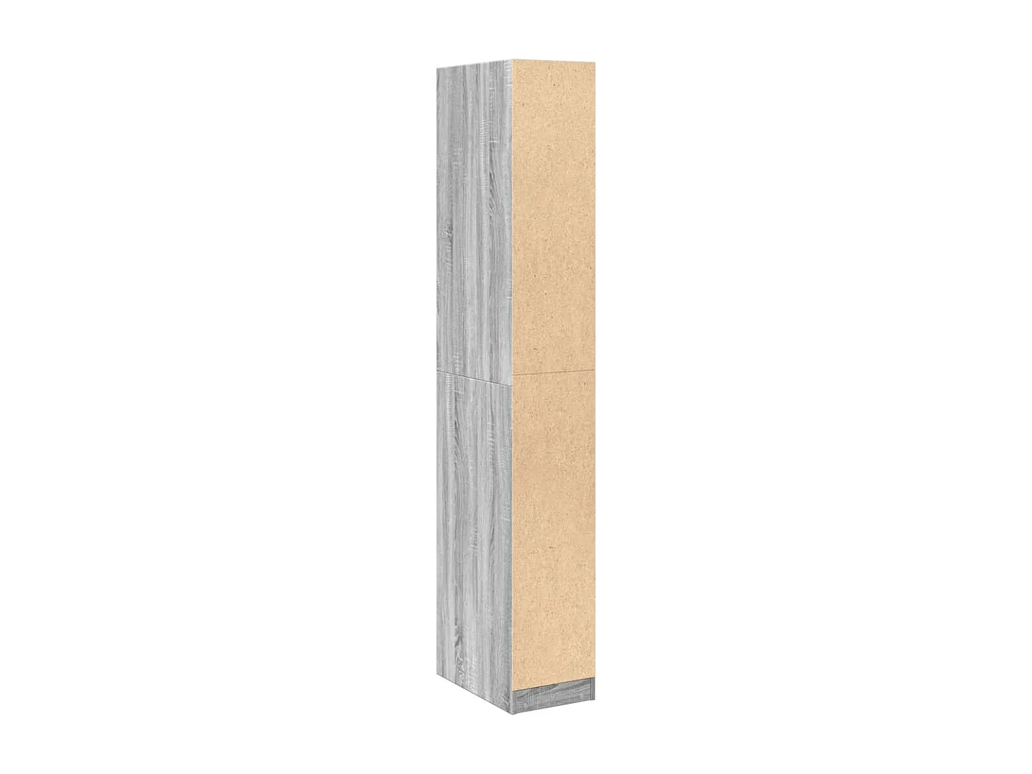 Kledingkast 30x50x200 cm bewerkt hout grijs sonoma eikenkleur