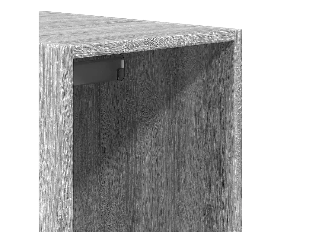 Kledingkast 30x50x200 cm bewerkt hout grijs sonoma eikenkleur