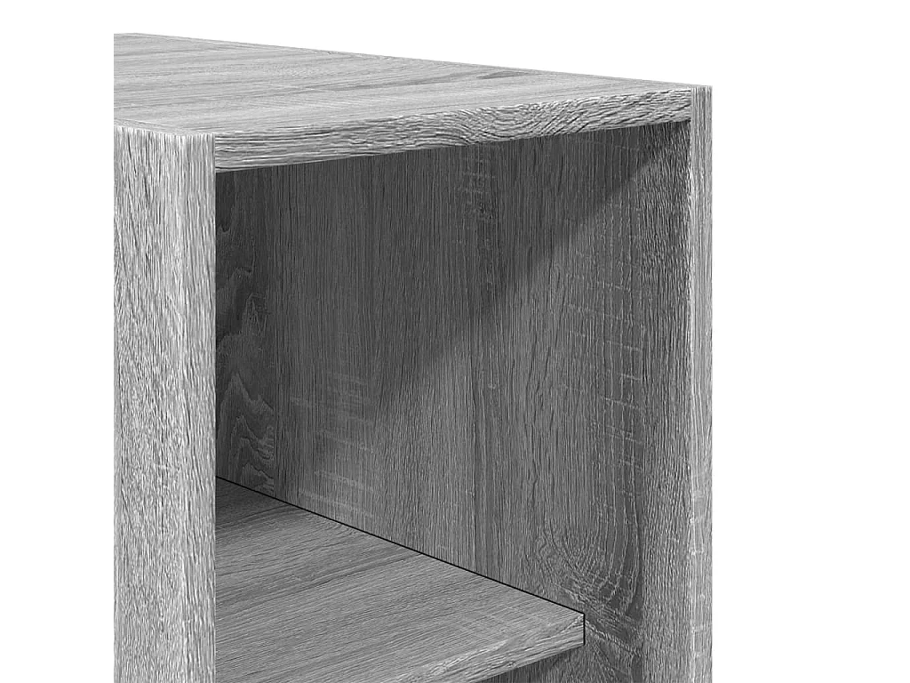 Armadio Grigio Sonoma 30x50x200 cm in Legno Multistrato