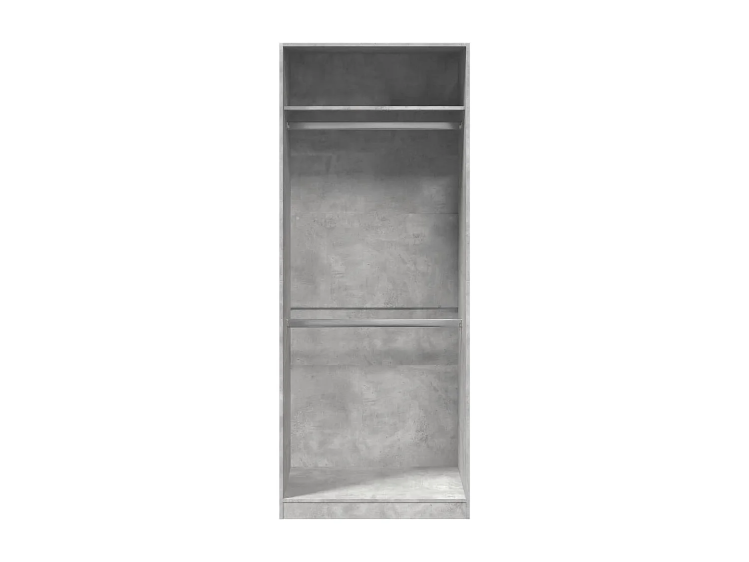 Kledingkast 80x50x200 cm bewerkt hout betongrijs
