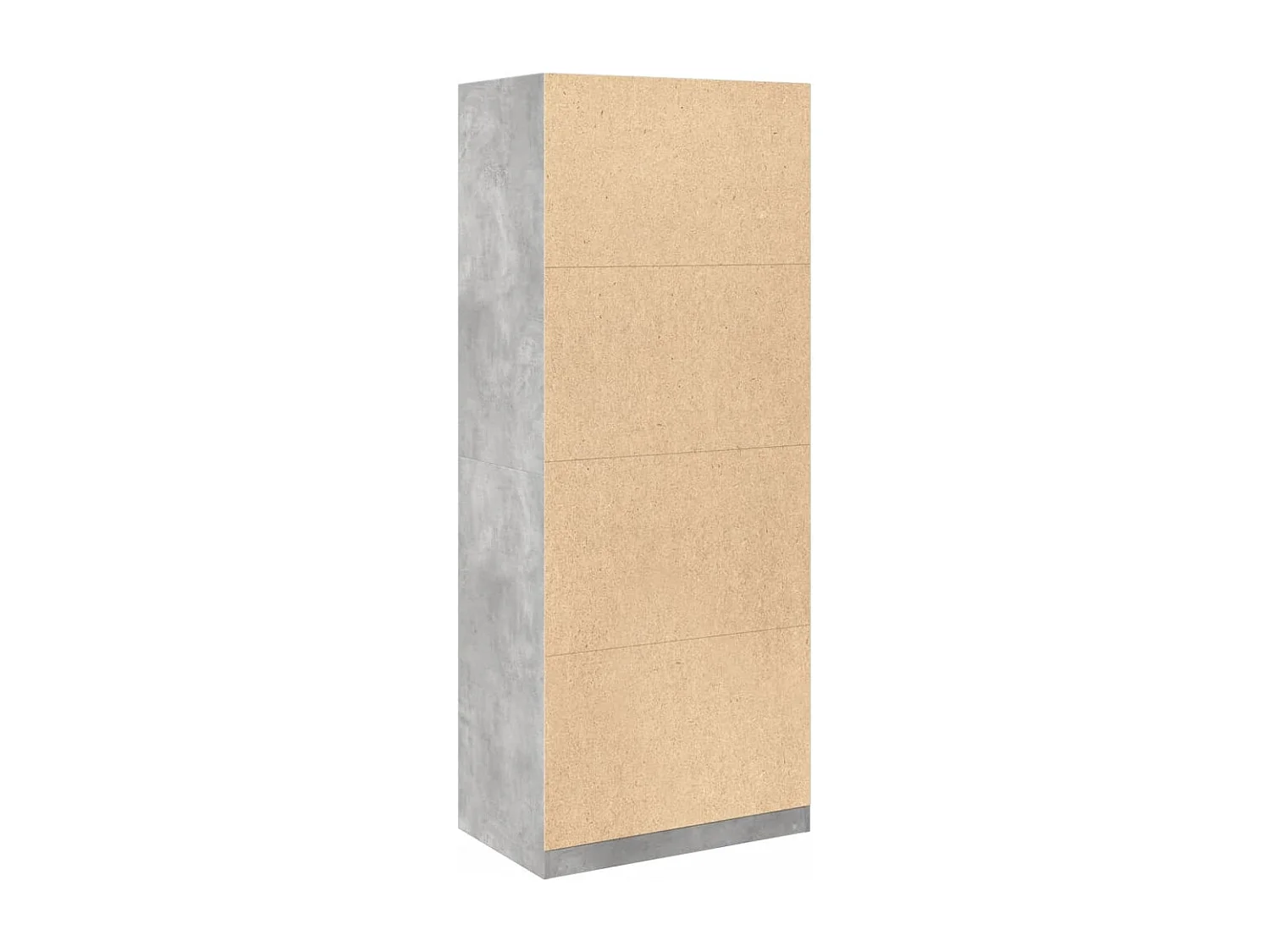 Kledingkast 80x50x200 cm bewerkt hout betongrijs