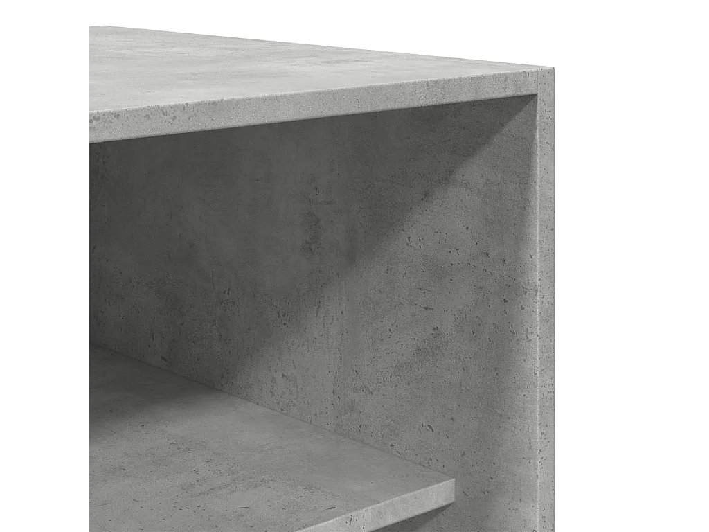 Kledingkast 80x50x200 cm bewerkt hout betongrijs