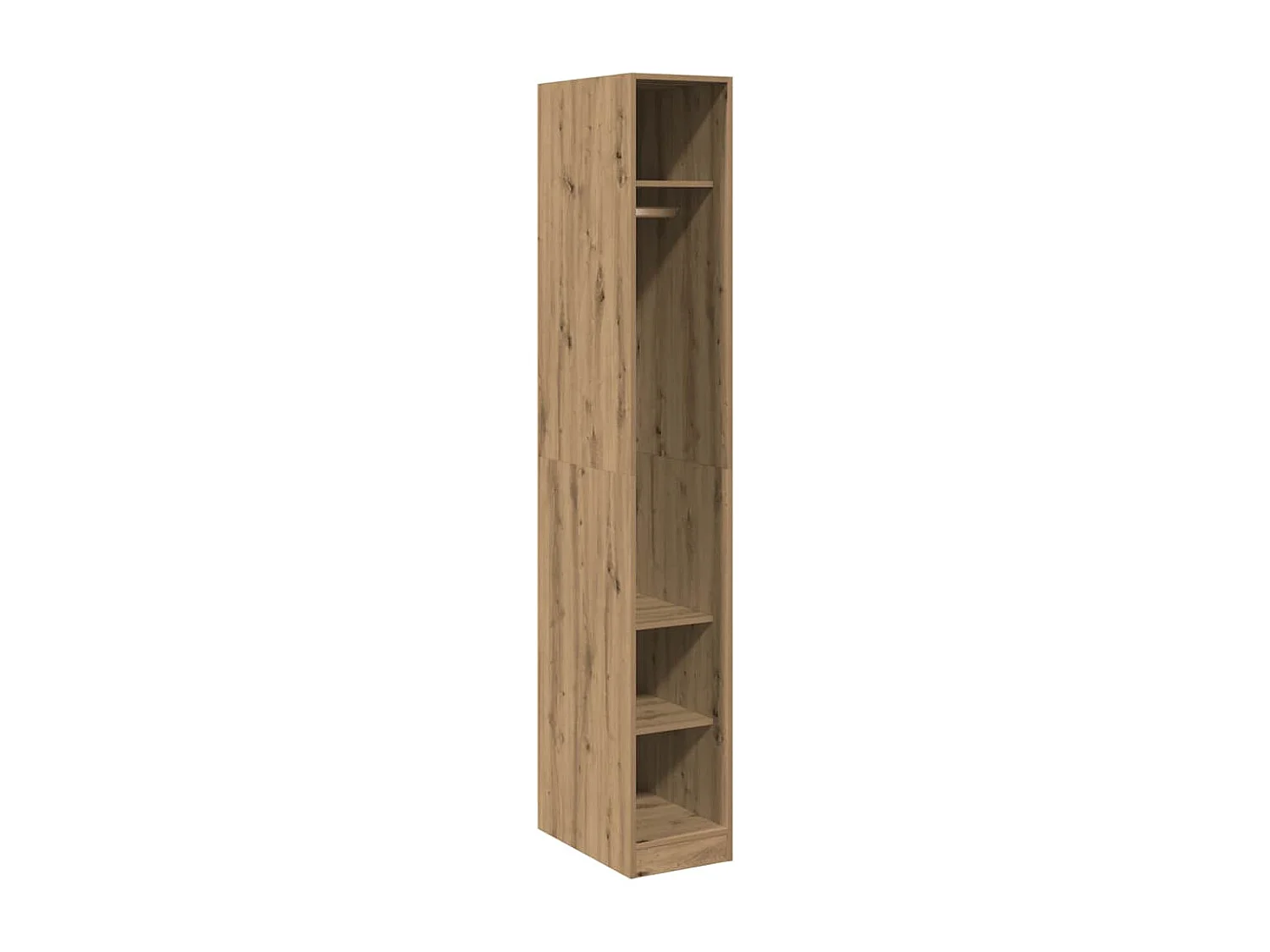 Armadio Rovere Artigianale 30x50x200 cm in Legno Multistrato
