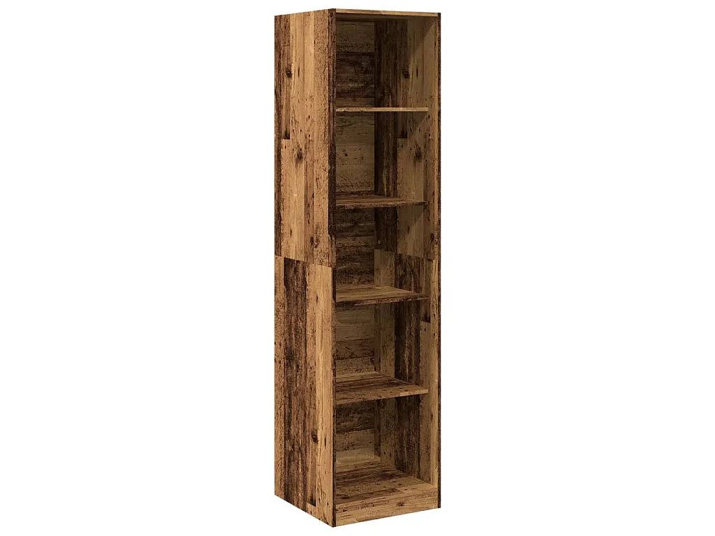 Garde-robe vieux bois 50x50x200 cm bois d'ingénierie