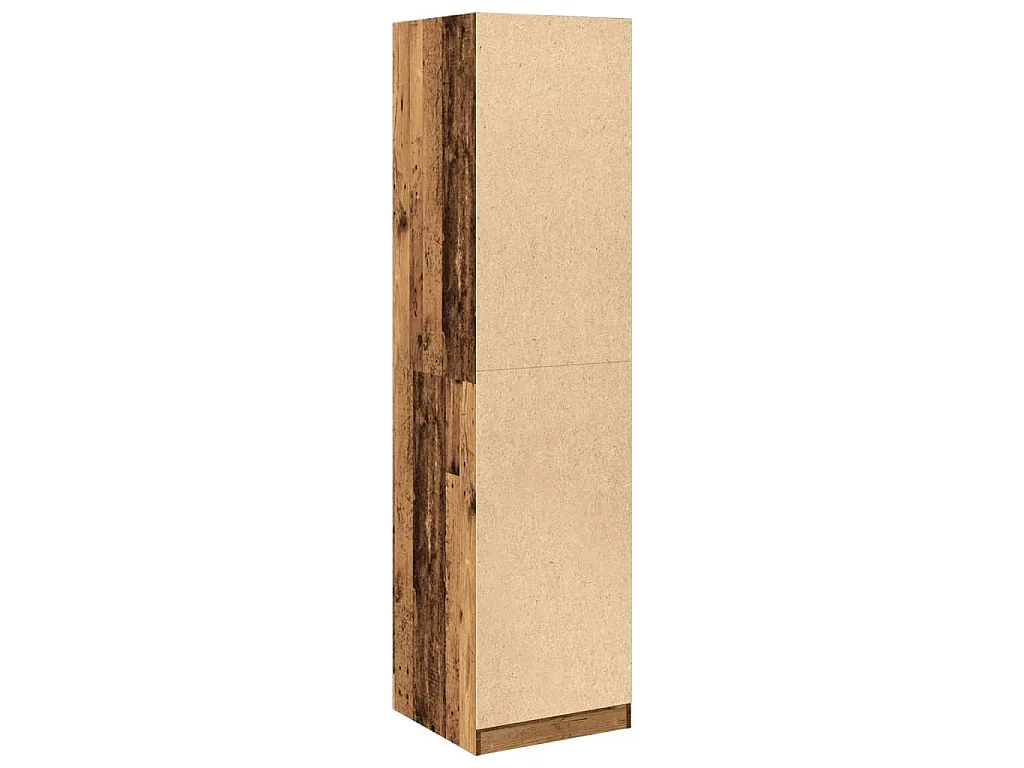 Garde-robe vieux bois 50x50x200 cm bois d'ingénierie