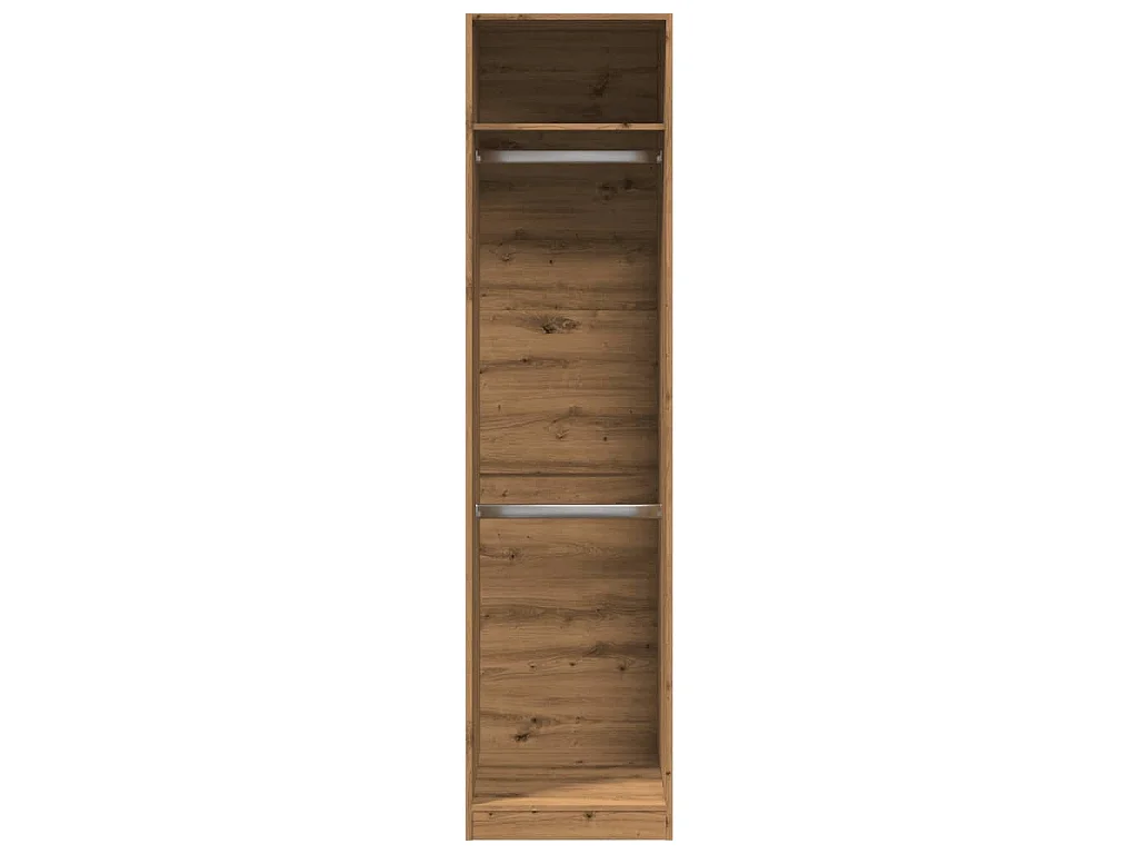 Garde-robe chêne artisanal 50x50x200 cm bois d'ingénierie