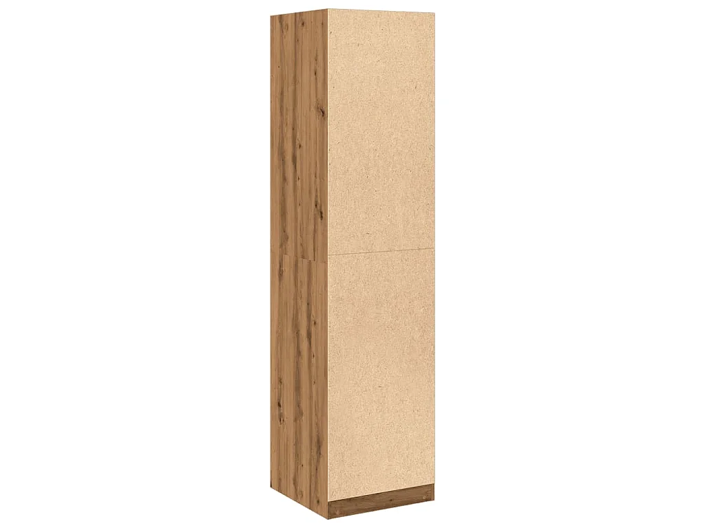 Garde-robe chêne artisanal 50x50x200 cm bois d'ingénierie