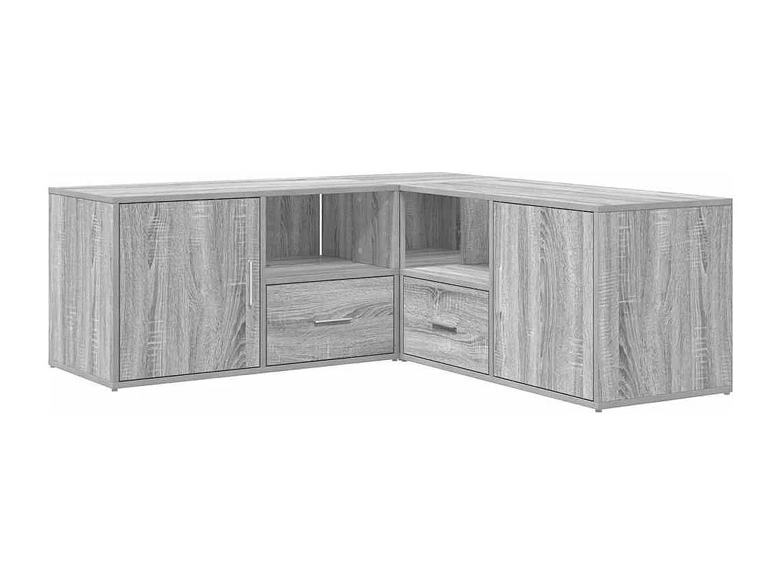 Armoire d'angle sonoma gris 200x40x45 cm bois d'ingénierie