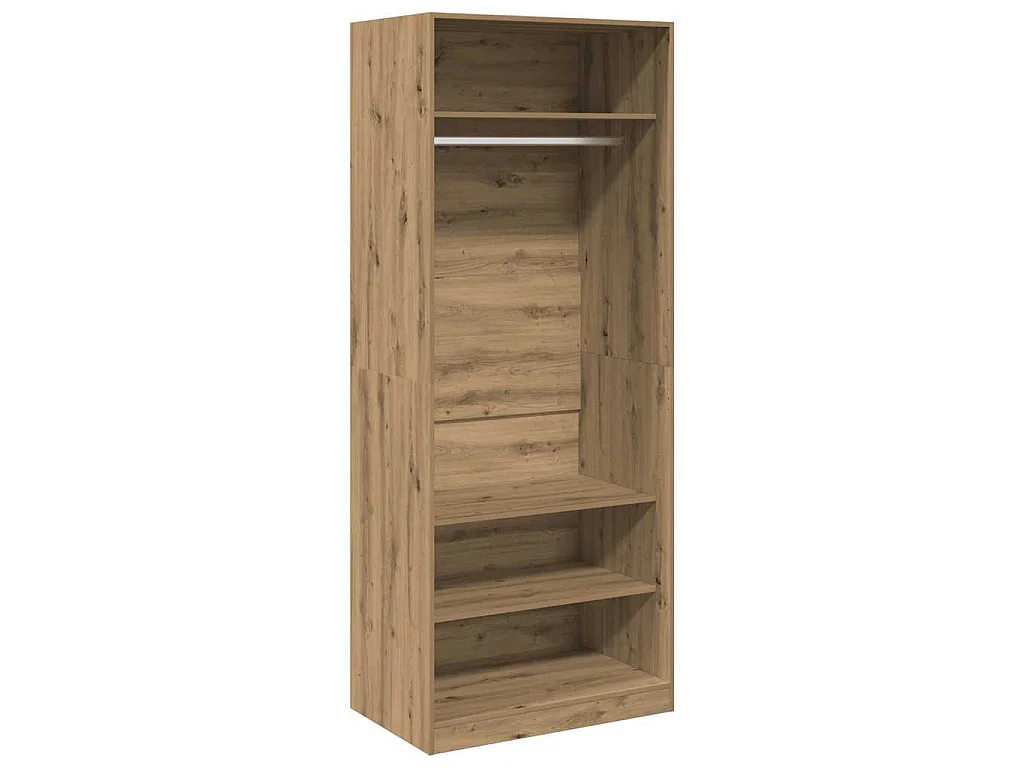Armadio Rovere Artigianale 80x50x200 cm in Legno Multistrato