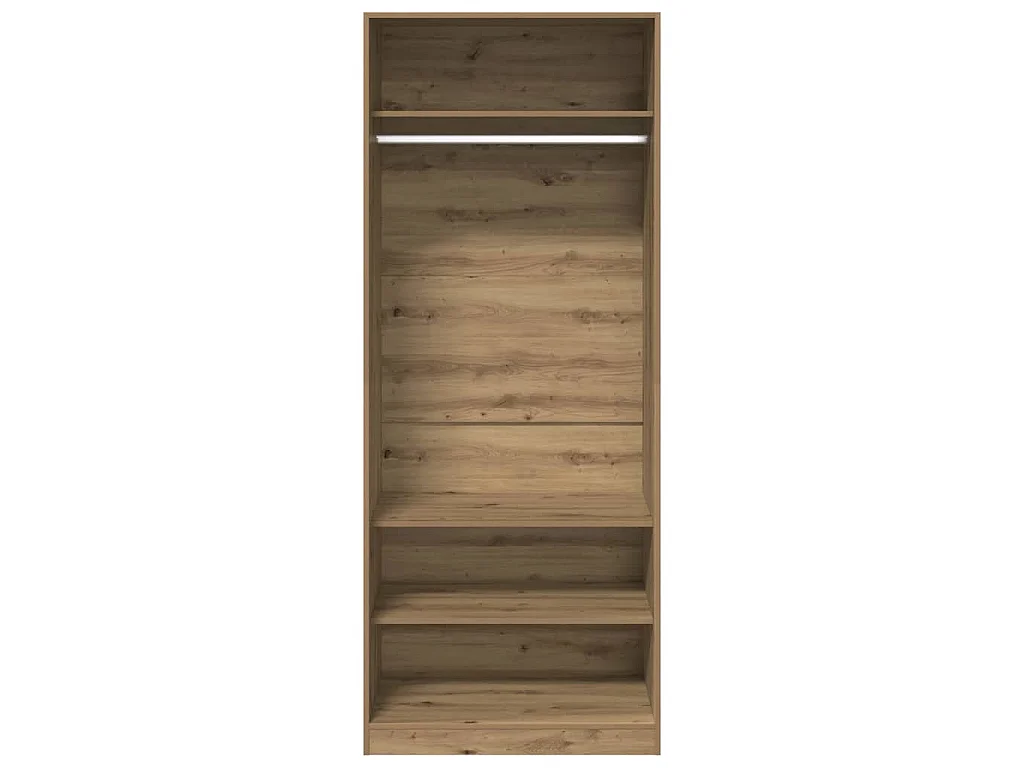 Armadio Rovere Artigianale 80x50x200 cm in Legno Multistrato