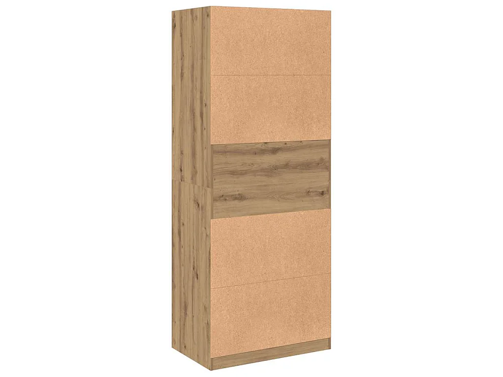 Armadio Rovere Artigianale 80x50x200 cm in Legno Multistrato