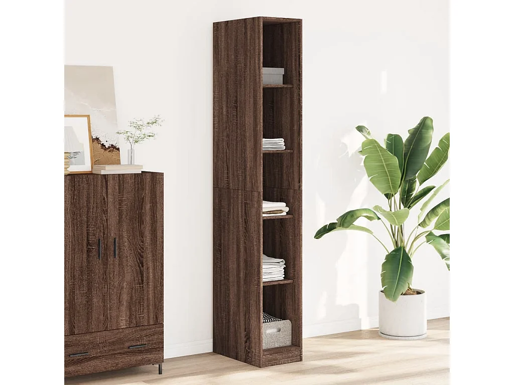 Garde-robe chêne marron 30x50x200 cm bois d'ingénierie