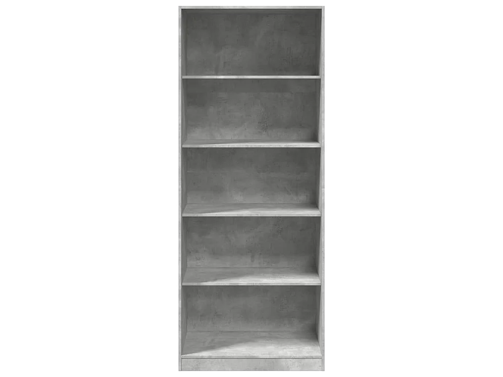 Garde-robe gris béton 80x50x200 cm bois d'ingénierie