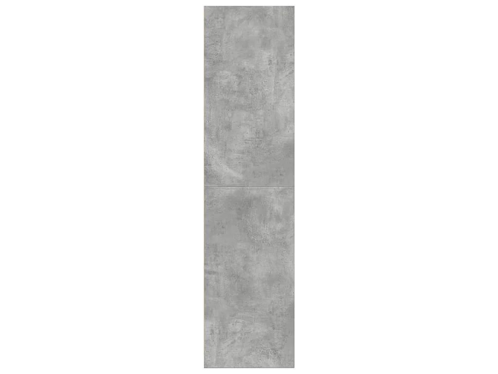 Garde-robe gris béton 80x50x200 cm bois d'ingénierie