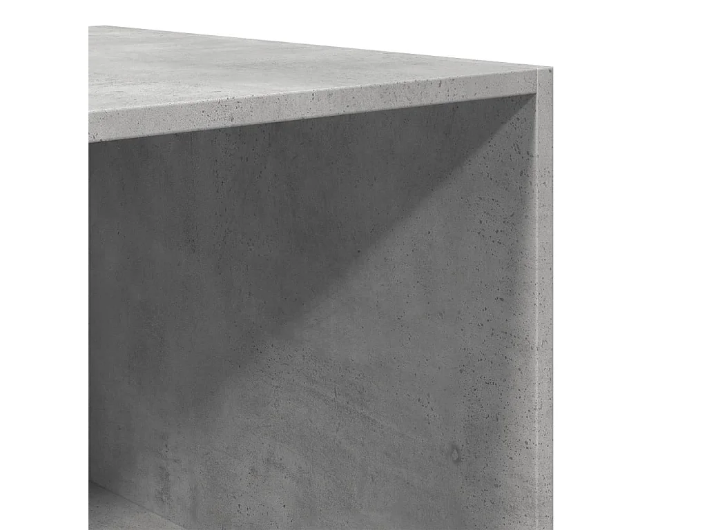 Garde-robe gris béton 80x50x200 cm bois d'ingénierie